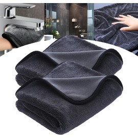 Paños de limpieza de ducha de microfibra brillante, 60 x 40 cm, toallas de secado de microfibra superabsorbentes, para baño, coche y baño del hogar