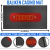 BALIKEN 84x42 Inches Texas Holdem Poker Mat & Blackjack Table