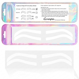 Guapa Disposable Eyebrow Design Stencil Airbrush Tint Stickers Easy Application Brow Tinting for Shaping Single Eyebrow Type Option with Shapes Available
