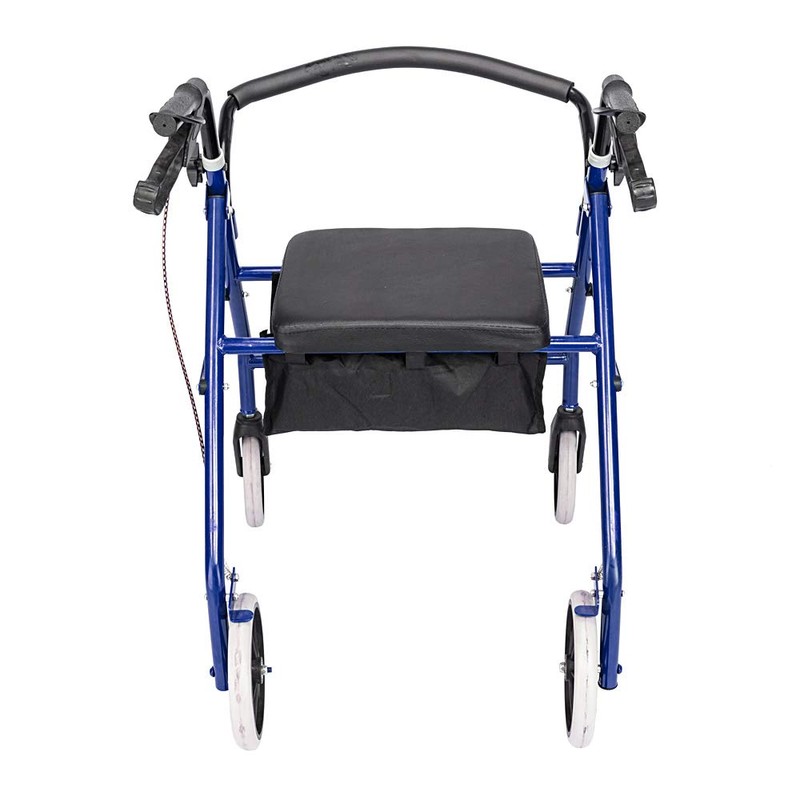 Rollator Walker with Seat and 8 Inch Wheels, Removable Back