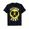 Softball Pitcher Aunt of A Softball Pitcher Auntie T-Shirt