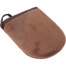 bronceadores, aplicador autobronceador reutilizable elástico Guante autobronceador de microfibra con efecto que no deja marcas para aplicar espuma para lociones para aplicar aceite(marrón)