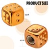 MEAJOO 4PCS Dice Tire Valve Stem Caps, Wheels Tire Air