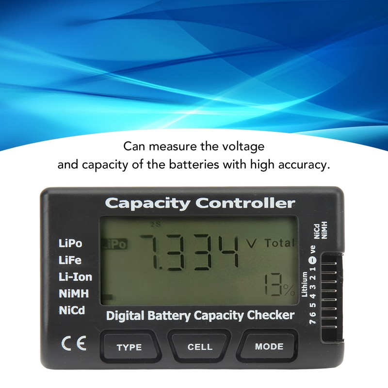 Battery Capacity Controller Voltage Tester Digital Display Meter Gauge for