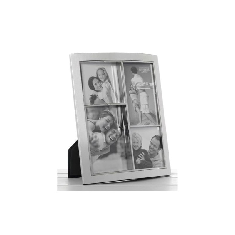 Shudehill Giftware 4 Picture Decorative Collage Chrome Family Photo Frame