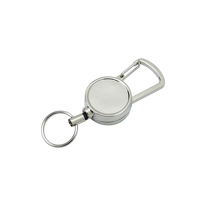 prendre PR-REEL02 Key Reel, Reel, Carabiner, Compact, Lightweight, Key Ring,