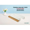 wisaiboxl Triangle Mailing Tubes, 18.25x3x3 inch Shipping Box, 25-Pack