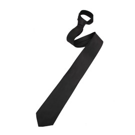 The Tie Co™ Men's Wide 7.5cm Plain Satin Tie (Black)