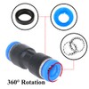 Beduan Push to Connect Fitting, 5/32" Tube OD Pneumatic Quick
