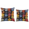 Epimedium Flower Pattern Graphic Throw Pillow