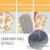 AIO Compresas menstruales de tela reutilizables y lavables, 5 unidades,