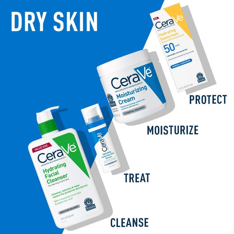 CeraVe Moisturizing Cream and Hydrating Face Wash Trial Combo, 12oz