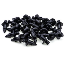 Rexka 30pcs M6 Fender Clip Retainer Bumper Nylon Push Rivet Pins Compatible with Honda Kawasaki Suzuki GSX-R Yamaha YZF R1 R6