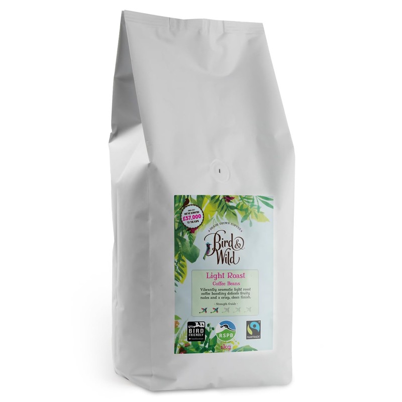 Light Roast Fairtrade Organic Ground Coffee 200g - Shade Grown