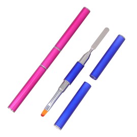 Operitacx 2st Maniküre-Werkzeuge Nagelhautschieber Nail-Art-kit Werkzeug Zum Entfernen Der Nagelhaut Pinzette Mit Scherengriff Maniküre-Stift Salon Kunstfaser Lichttherapie-Stift Tonisieren