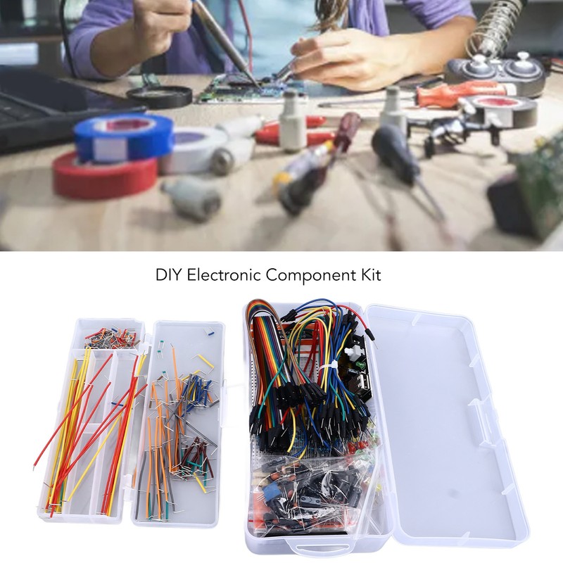830 Tie Points Breadboard with Power Supply Module DIY Circuit