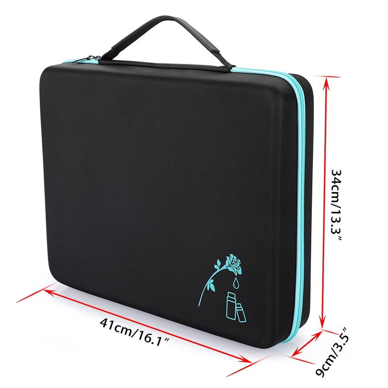 Hipiwe 120 Bottle EVA Essential Oil Storage Carrying Case Hard