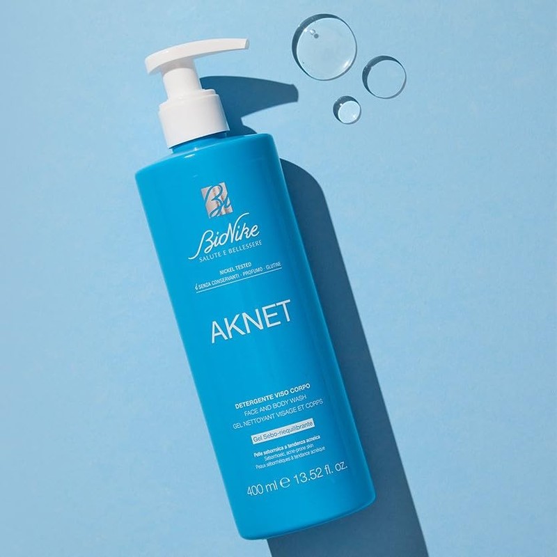 BioNike Aknet - Gel Detergente Viso e Corpo per Pelle
