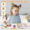 FOOZZILLA Magnetic Tangram Puzzle Set - 2 Sets of Magnetic