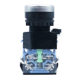 CENPEK 5 Pack 22 mm 10A 1NO 1NC Green Sign Self-Locking Pressure Switch LA38-11S Pressure Switch