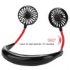 Hands free Neck Hanging USB Charging Outdoor Mini Portable Fan(Black)