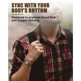 Jecanori Pure Copper Bracelet for Men, Ultra Strength Magnetic Cross Bracelets for Men, Mens Copper Cross Bracelet, Jewelry Gift with Sizing Tool