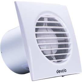 Devola 100mm Extractor Fan with Timer, 4 Inch Bathroom Fan, Extractor Fan with Adjustable Timer Settings, Made in Britain