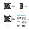 upHere PC Fan,80mm Silent USB Fan with 3 Adjustable Wind