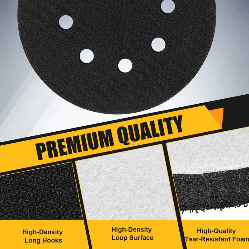 Giwiemi 4 Pack Orbital Sander Foam Pad, Professional Foam Sanding