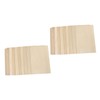 TEHAUX 20pcs Unfinished Basswood Planks for Crafts Projects Model Making