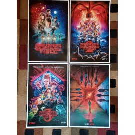 Stranger Things 4 11" x 17" Collector's Posters ( Set of 4 )