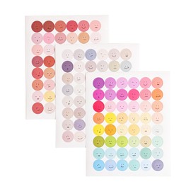 PLUSCHEN 9 Sheets Emotion Stickers, Emoticon, Scrapbooking, Planner, DIY Crafts, 432pcs Fun Face Stickers