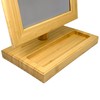 N N’icePackaging – Natural Wood Frame Mirror w/Compartment Tray –