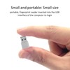 USB Fingerprint Reader,360 Degrees Touch USB Fingerprint Reader Mini Scanner,Fast