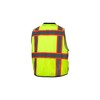 Pyramex RVZ4410BXL RVZ44 Series Vest Hi-Vis Lime - Black Bottom-