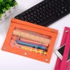 TOPWOOZU Pencil Pouch 3 Ring, Zipper Pencil Pouches Case Binder