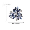 Clearine Stunning Multi Teardrop Round Austrian Crystal Rhinestone Cluster Brooch