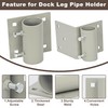 tonchean 4 Pack Stationary Dock Side Leg Pipe Holder Brackets,