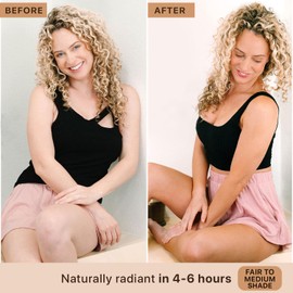 Self Tanner Spray - USA Made with Natural & Organic Ingredients, Fast Drying Spray Tan for Pale Skin, Non Toxic Gradual Tanning Spray, Sunless Tanning Water for Women & Men, Fair to Medium