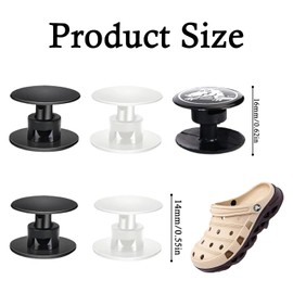 ZDNT Pack of 30 Buttons for Crocs, Croc Rivets Buttons, Male Buckle, Plastic Press Studs, Replacement Crocs Rivets and Buttons for Shoes, Replacement Buttons and Pins for Crocs and Crocs Style Shoes