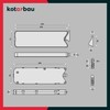 KOTARBAU Flap Fitting Bar Compartment Black 259 mm Construction Plastic