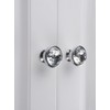 MroMax 6Pcs 30mm Bling Faux Crystal Dresser Door Pull Handle