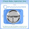 Baby Silicone Mat with Stainless Steel Divided Plate – Non-Slip