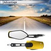 RATCHROLL 1 Set Universal Motorcycle Rear View Mirrors Adjustable Bar