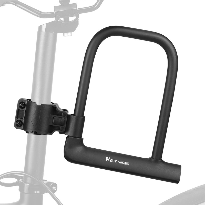 WEST BIKING Bike Lock U-Lock Heavy Duty Bicycle Motorcycle Anti-Theft