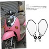 GANAZONO 1 Pair Sleek Motorcycle Rear View Mirrors Durable Side