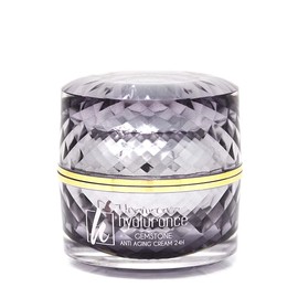 hyaluronce Gemstone Creme 24h, Edelsteine für eine Anti Aging Gesichtspflege für Tag & Nacht, gegen Falten, Wertvolle Mineralien für Trockene und Reife Haut ab 40, 50 ml