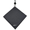 OMGolf Towel Microfiber with Retractable Carabiner Reel Steel Wire (Dark