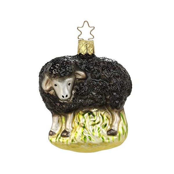 Inge-Glas The Black Sheep 1-056-15 IGM German Glass Christmas Ornament