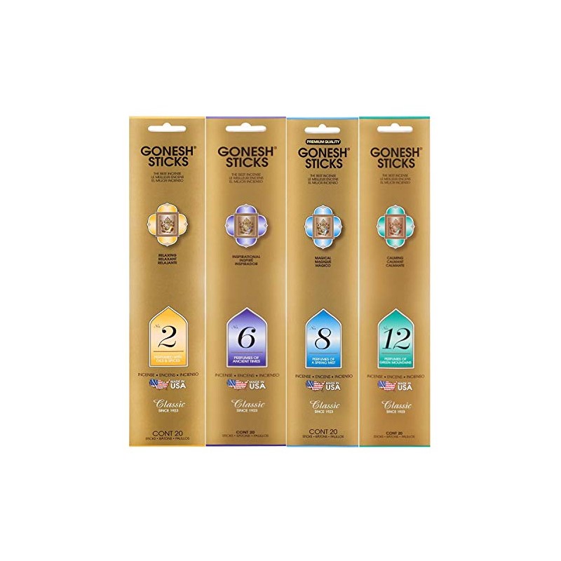 Gonesh Incense Sticks - #2, #6, #8 & #12